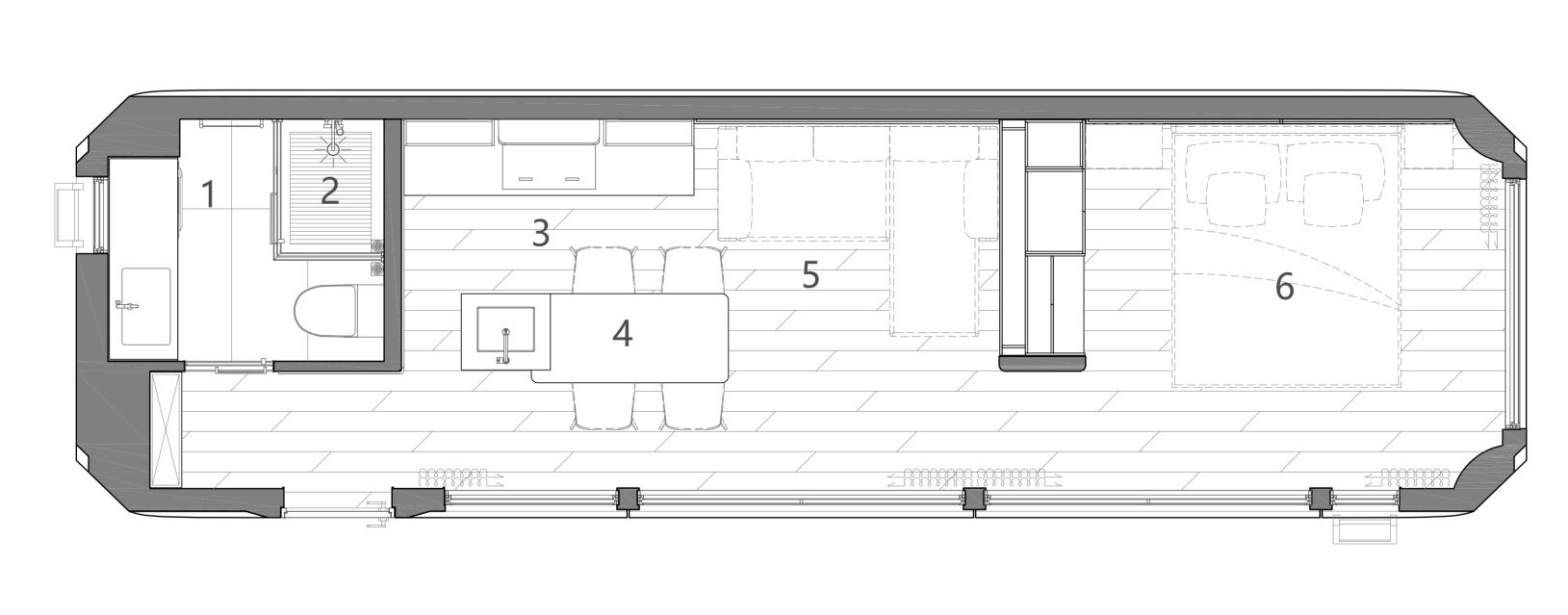 38m² Floor Plan